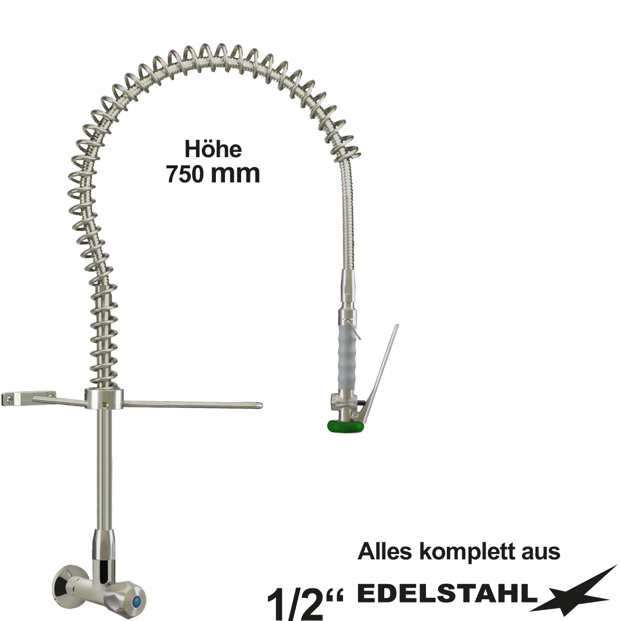 Becker Instrumentenbrause VE 750mm 1/2"