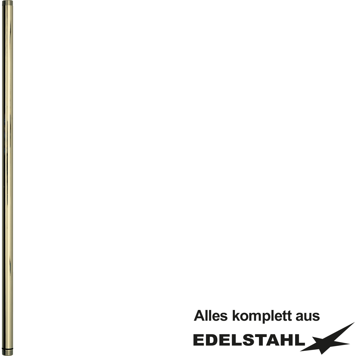 Standrohr neu Ø20,4mm ohne Ventil poliert