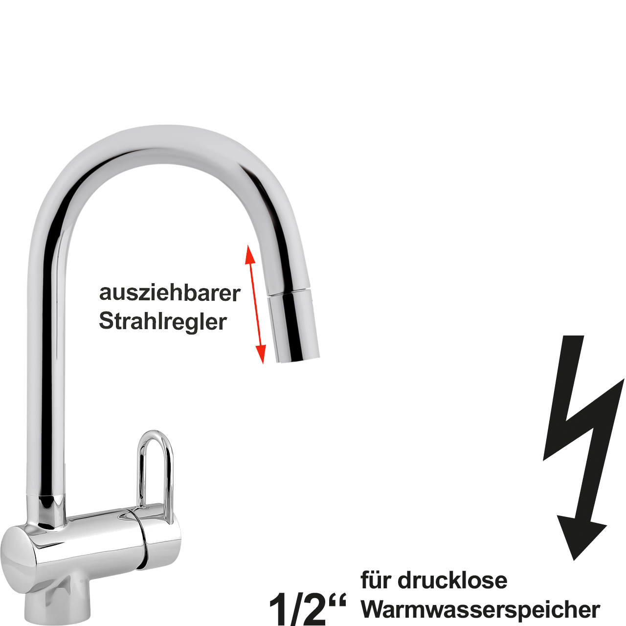 noah Spültischbatterie 1/2" ND