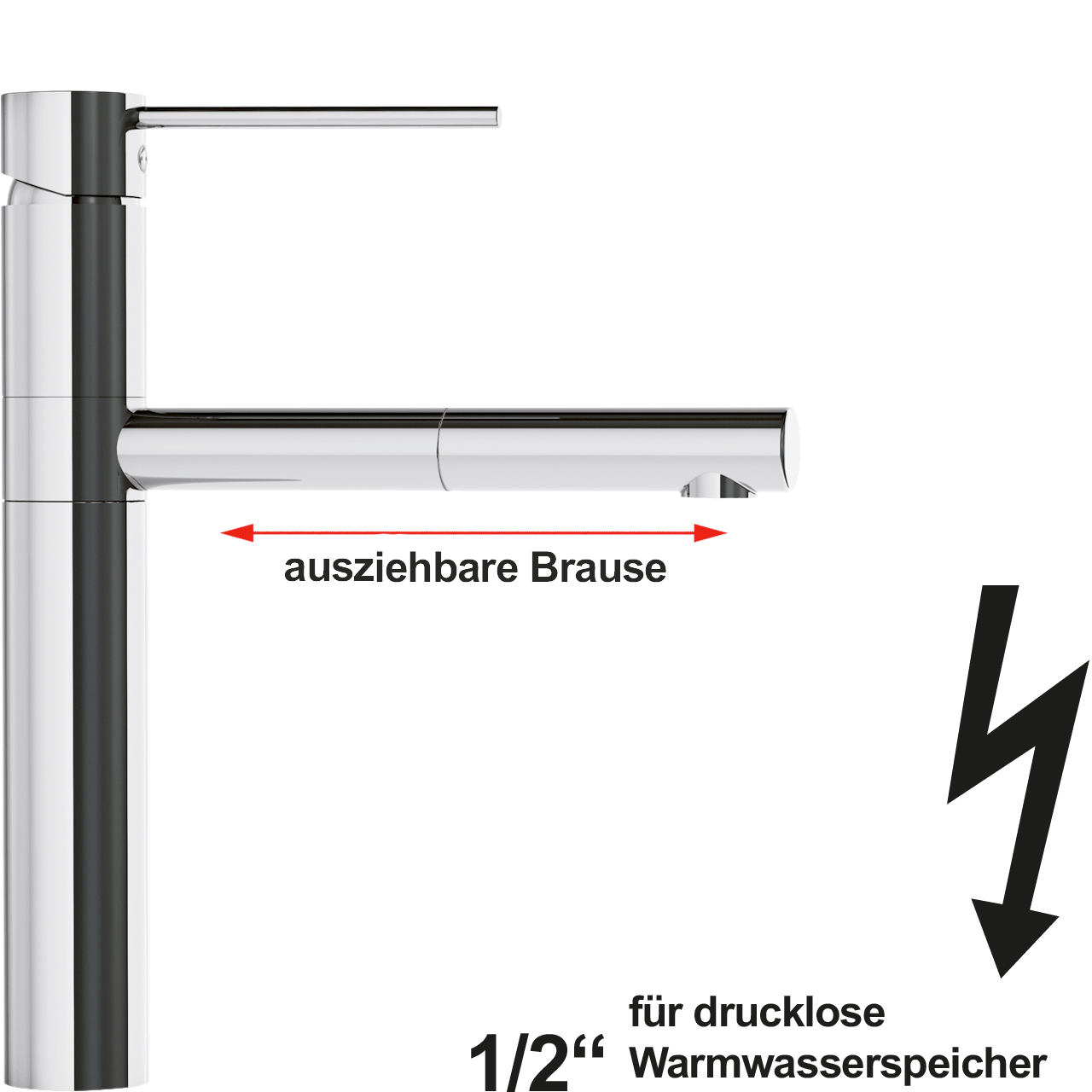 xara Spültischbatterie 1/2" ND