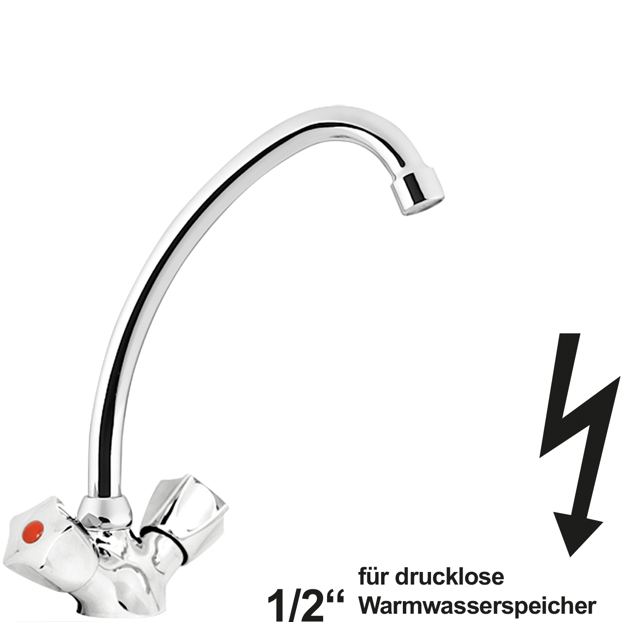 vanio Spültischbatterie 1/2" ND