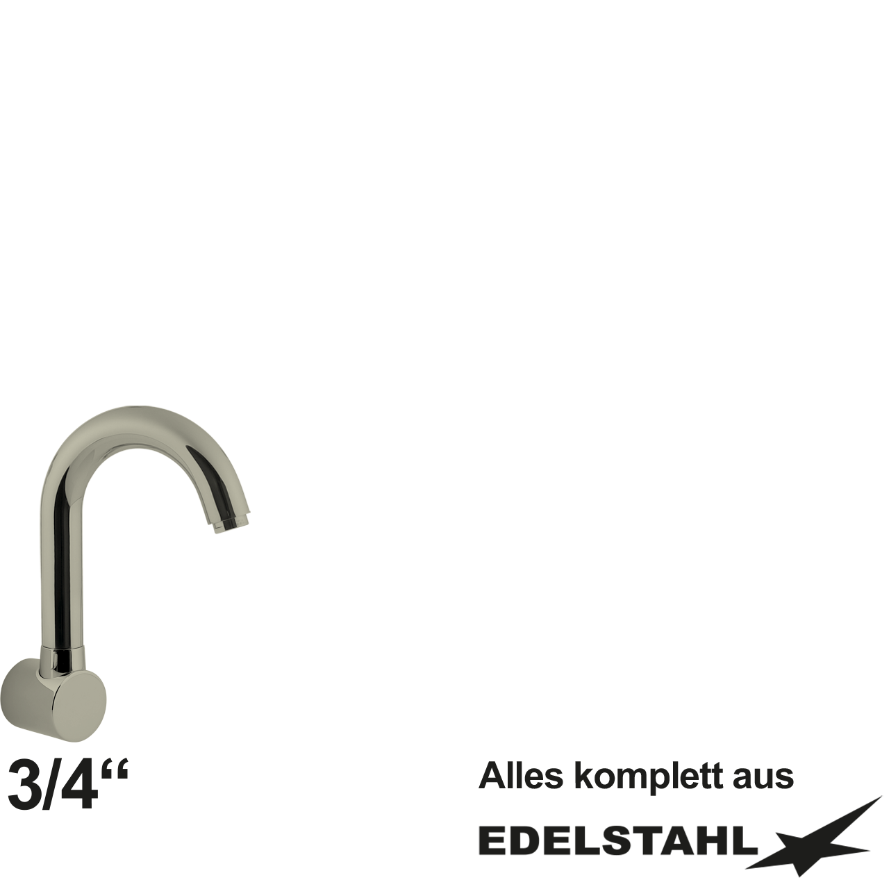 pro Wand-Rohrauslauf oben