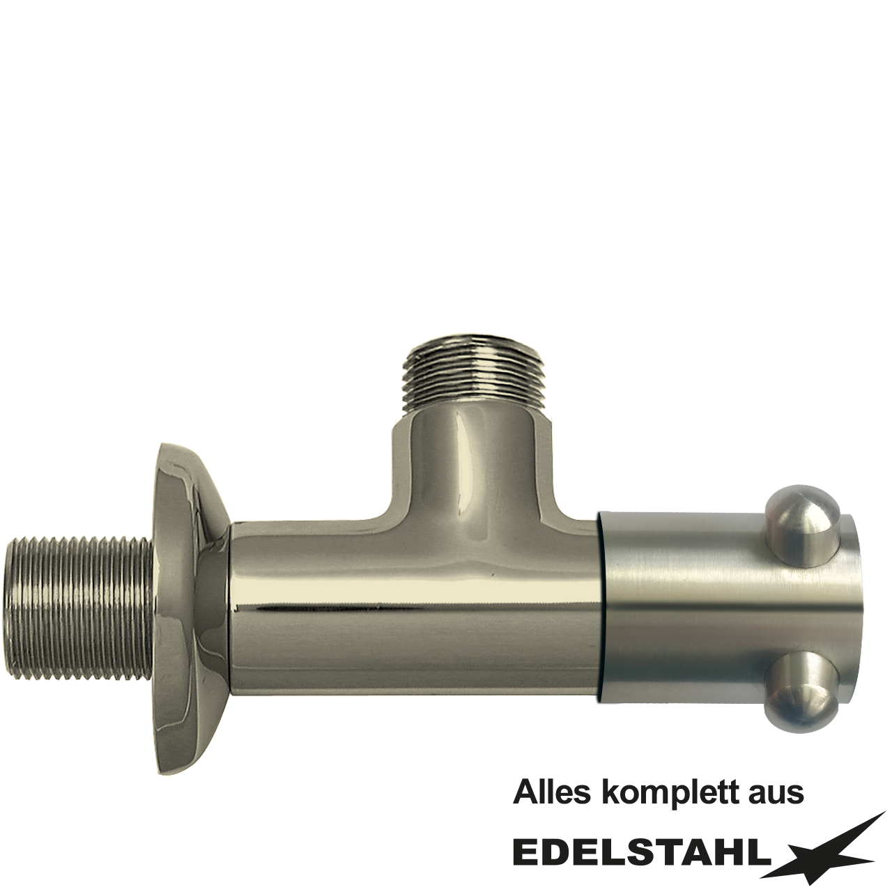 Eckventil 3/4" x 3/4" aus Edelstahl