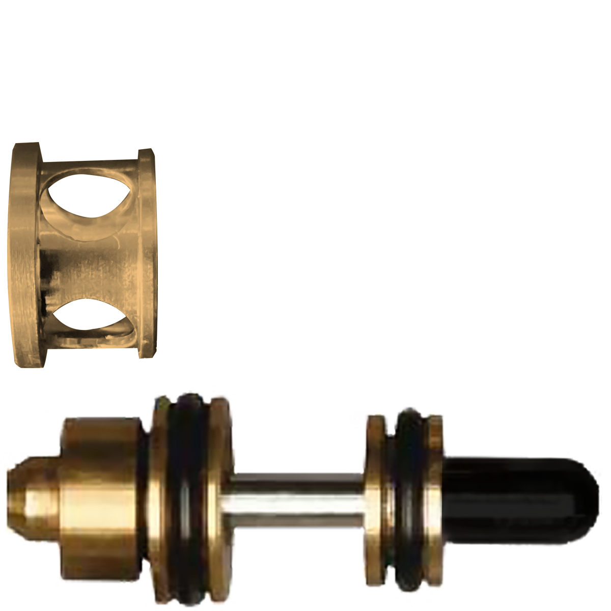 Ventilkolben mit Dichtungen