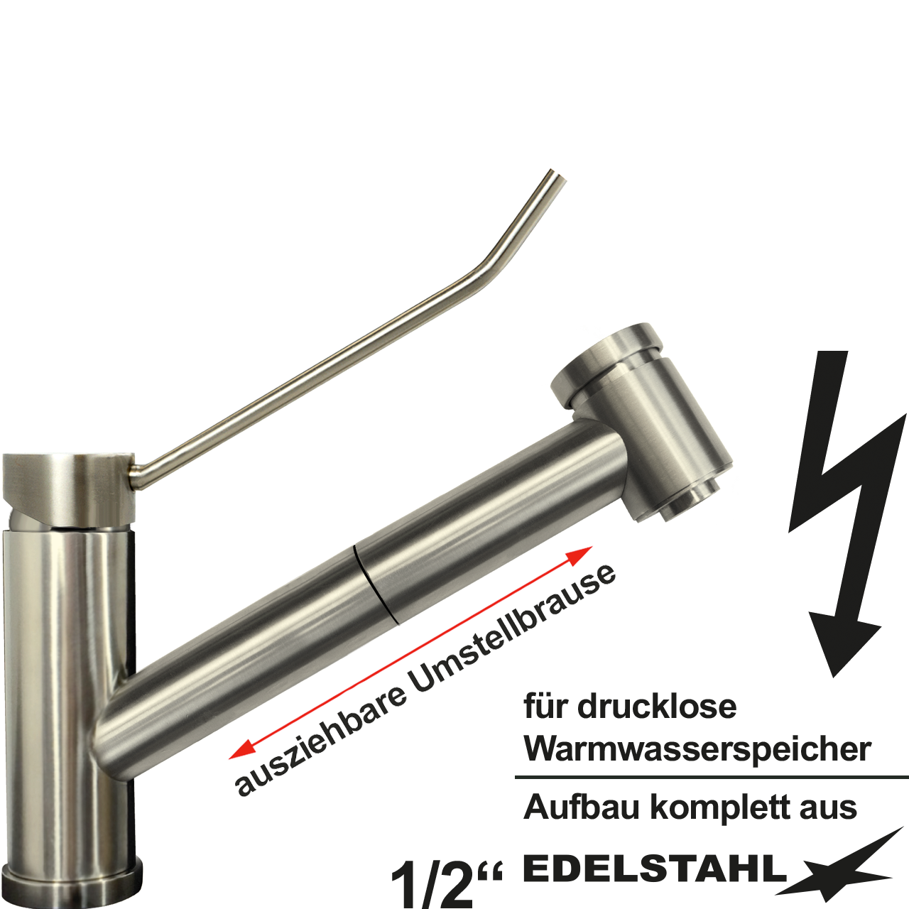 exis Spültischbatterie 1/2" ND