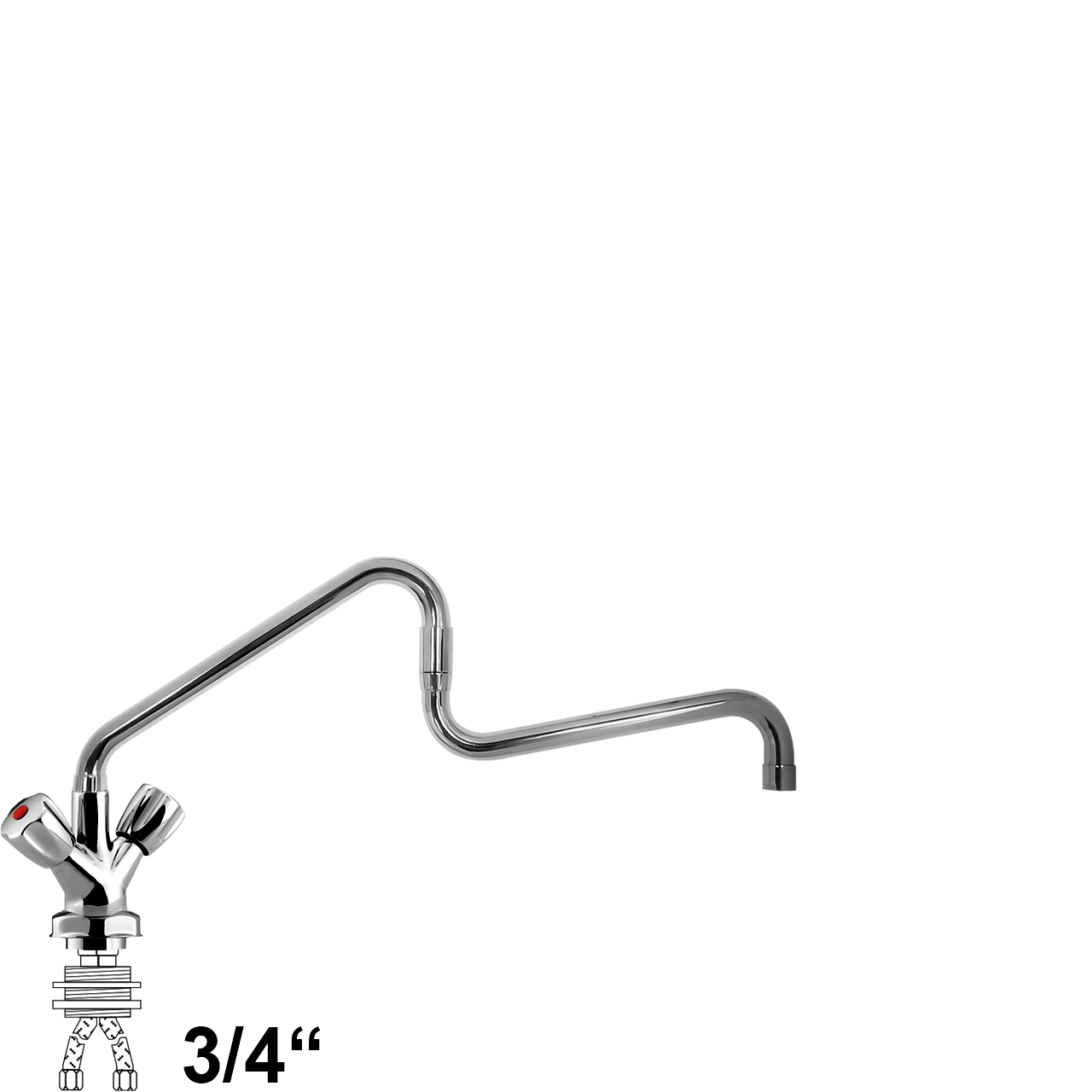 chief Einlochbatterie 3/4"