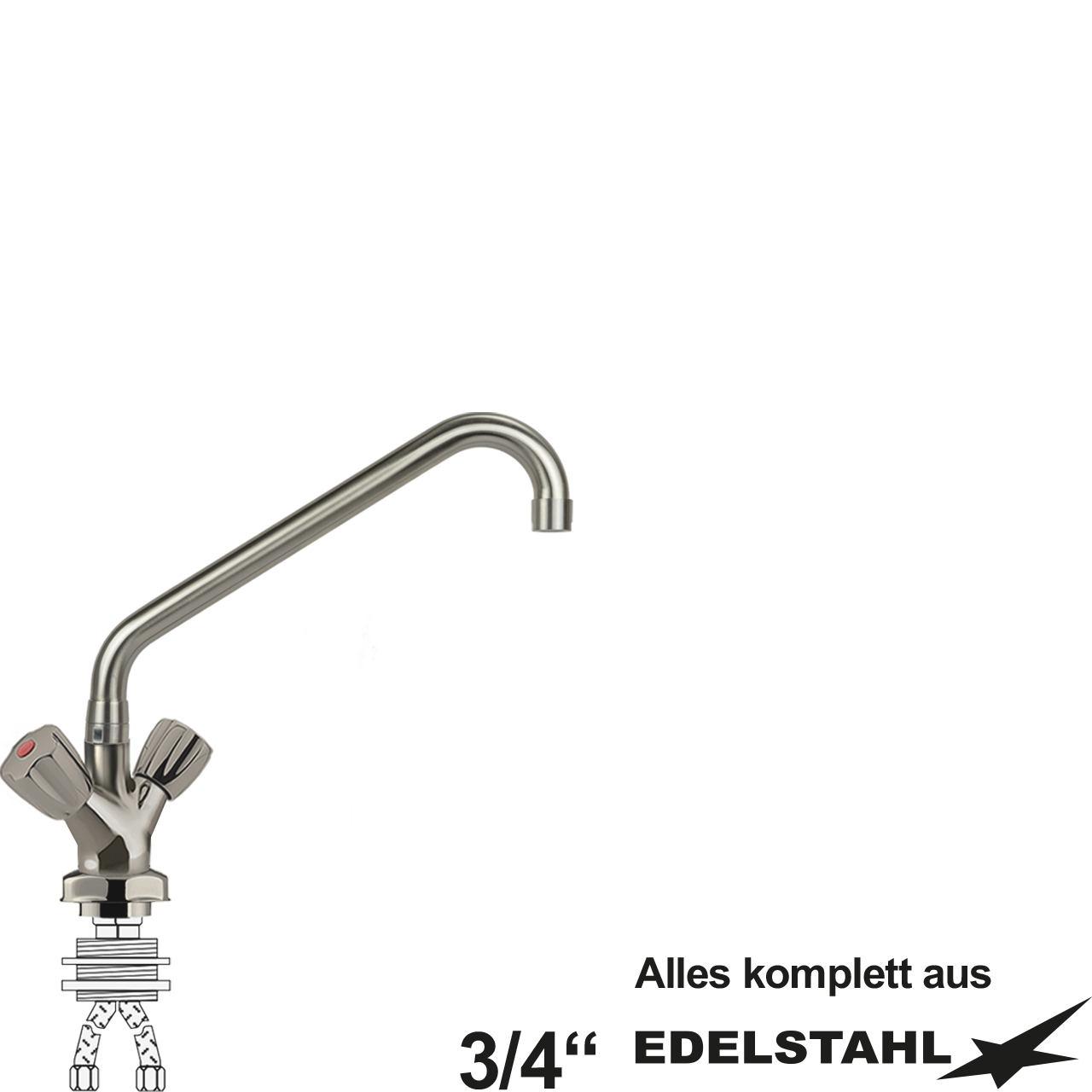 claxter Einlochbatterie 3/4"