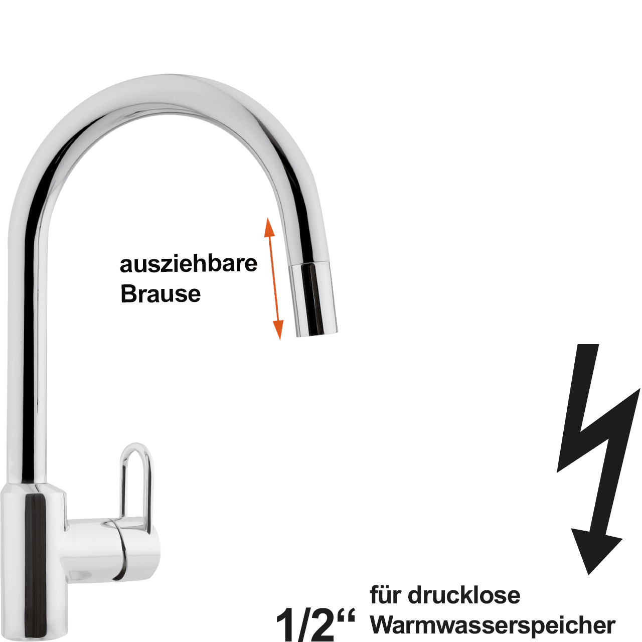 noah Spültischbatterie 1/2" ND