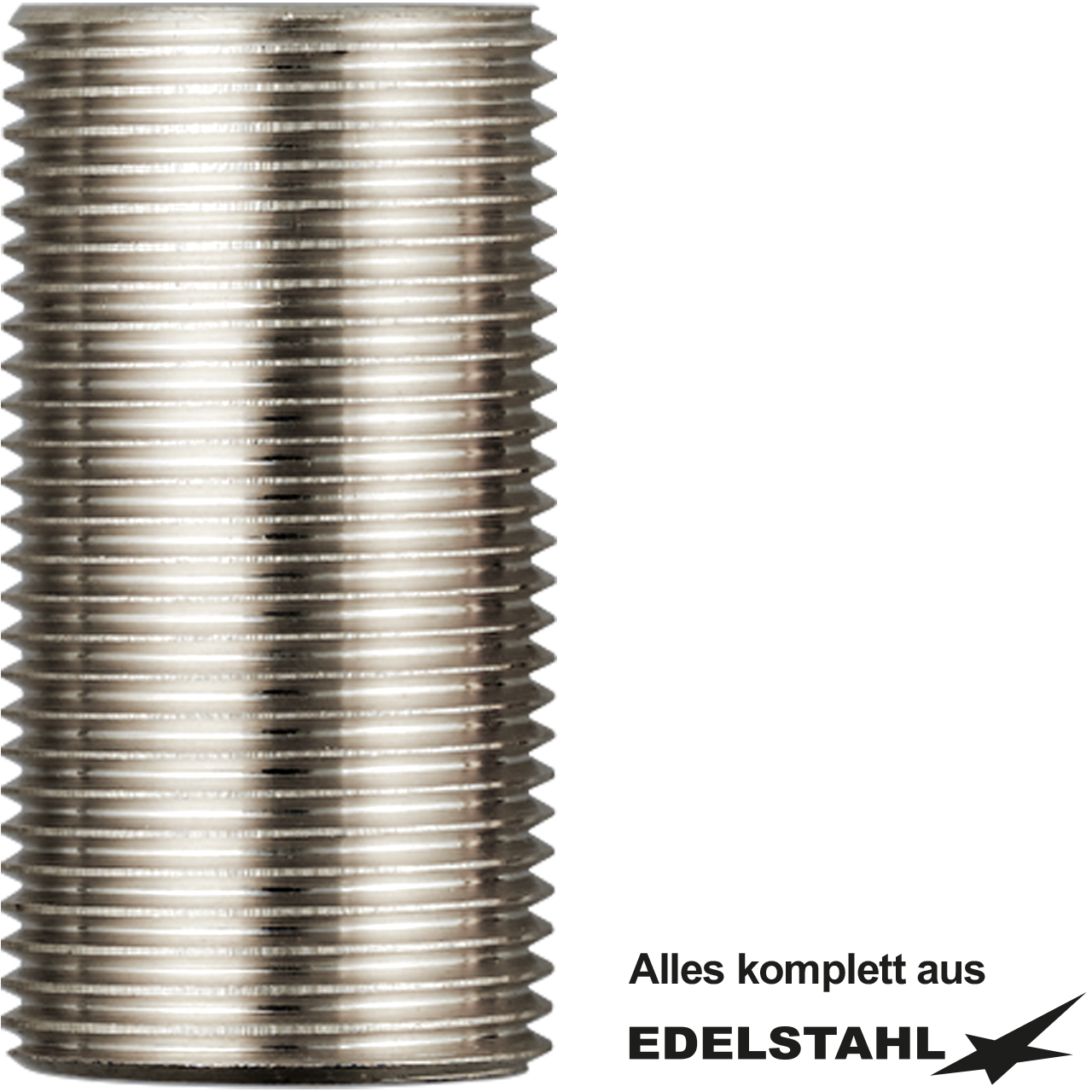 Gewindestutzen 3/4" L 40mm V2A 1.4301