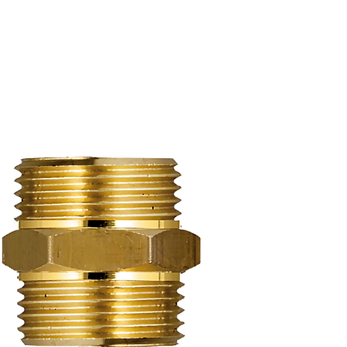 Gewindenippel 3/4" x 3/4" - SW 27 mm außen (AG x AG)