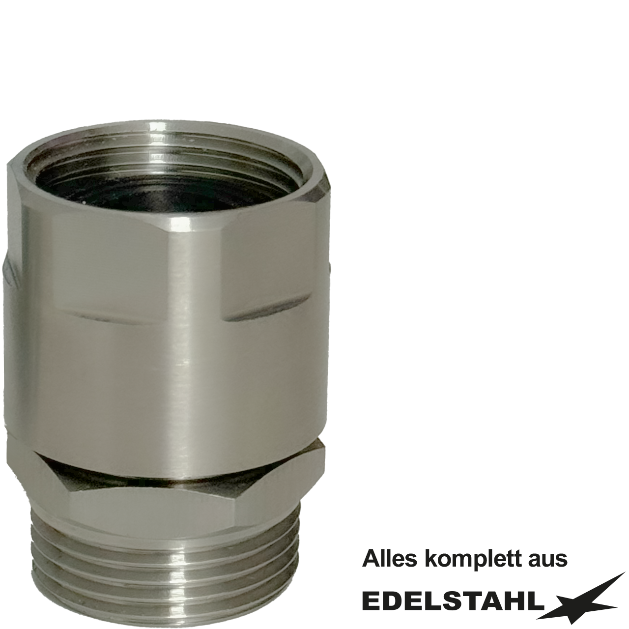 Durchgangs-Rohrbelüfter mit Dichtung 3/4" IG x 3/4" AG - DN 20