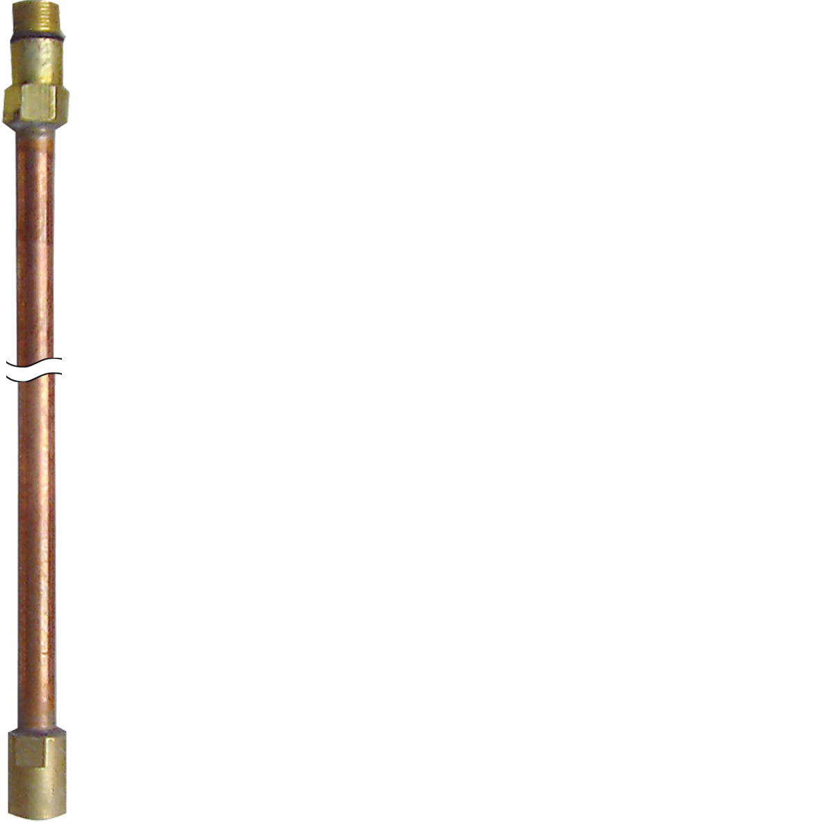 Kupferrohr 10x1 L70 cm M14x1 IGxAG