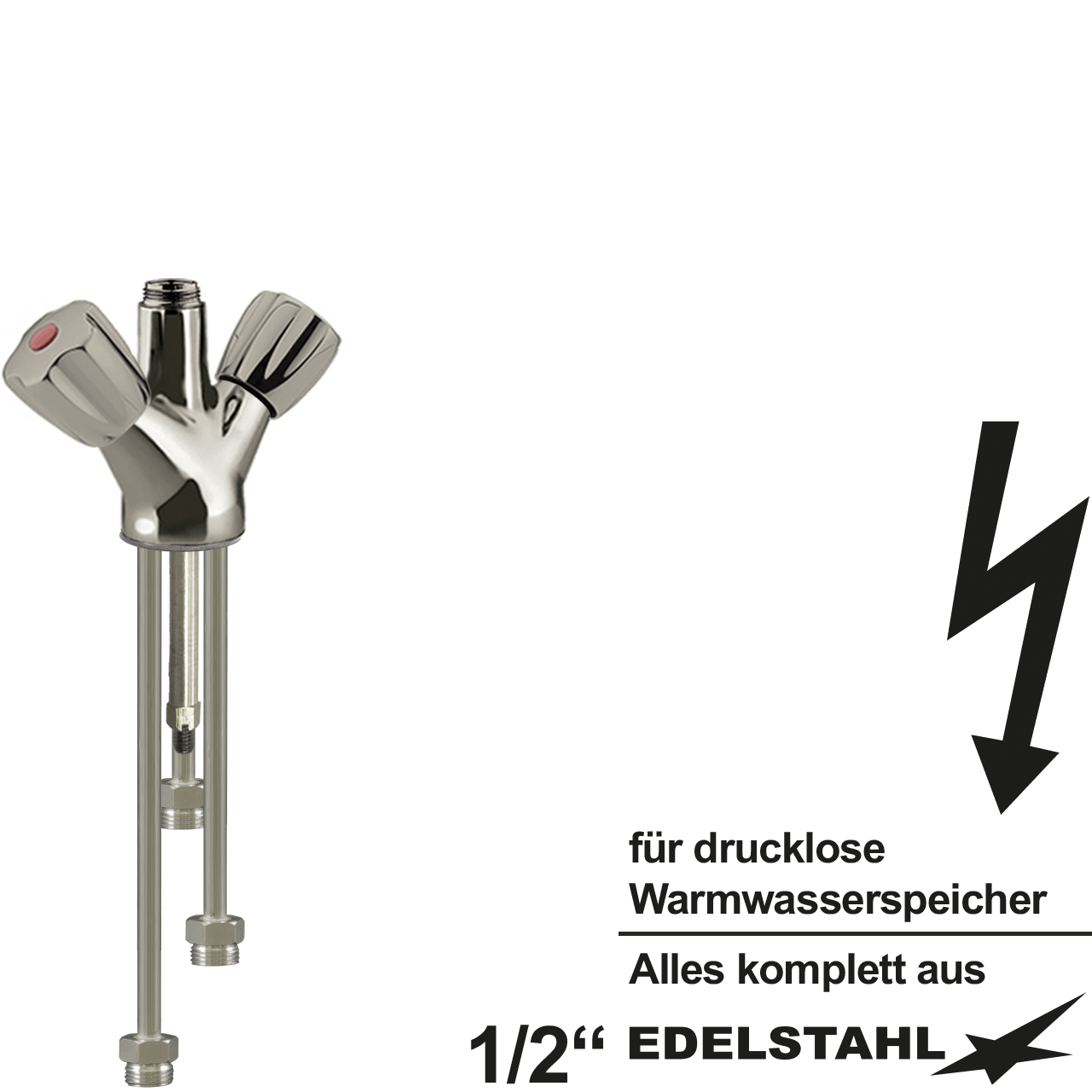 classic Einlochbatt.-körper 1/2" ND