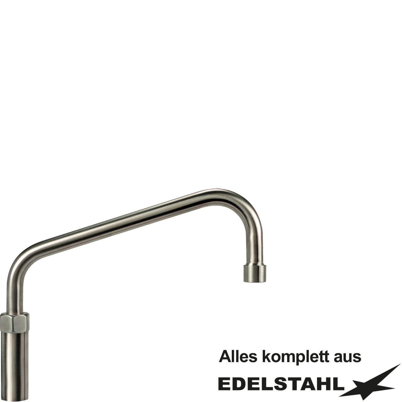 Auslauf HU Ø18 V2A mit Höhenverlängerung