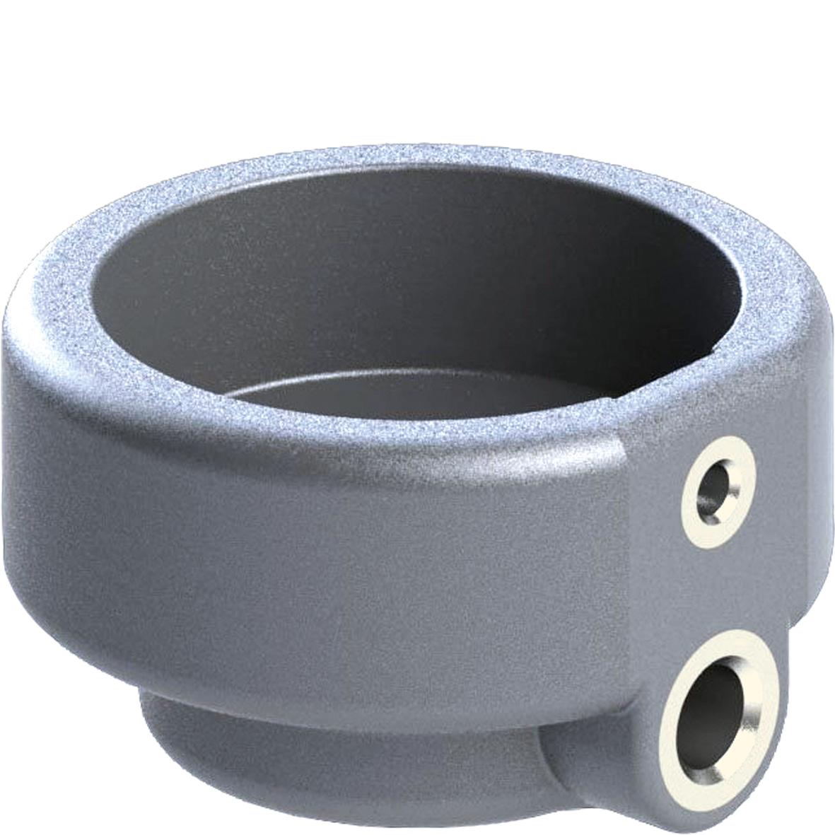 Federhalter PA66/VA grau mit Schraube VA M8x5 Inbus4