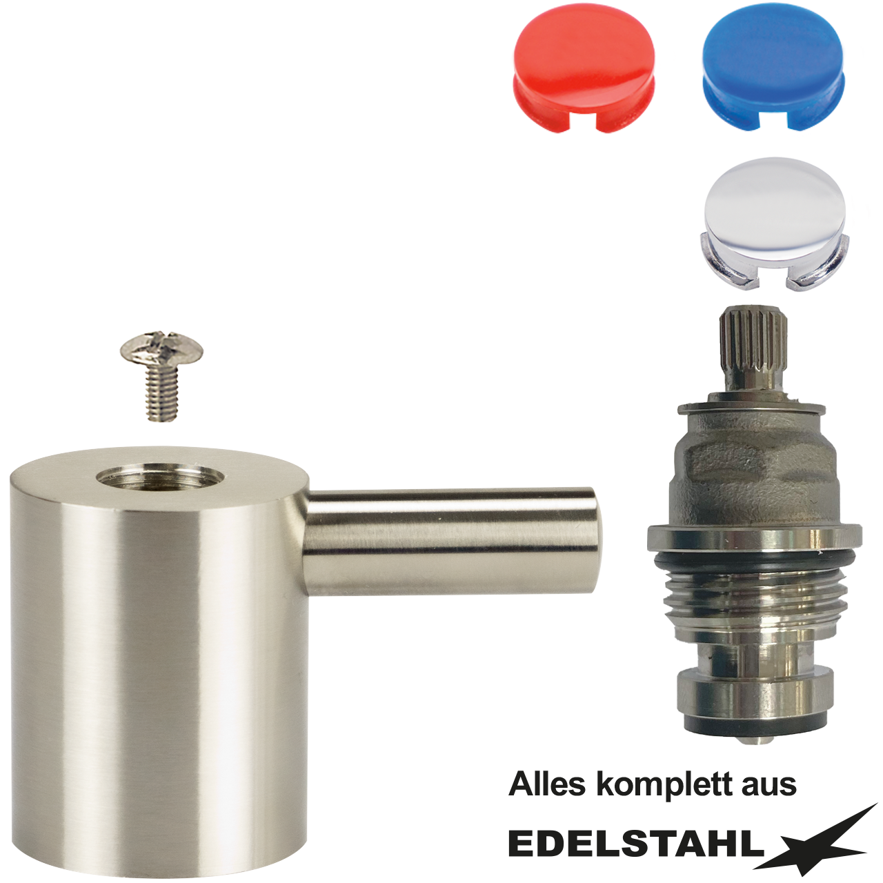 Fettkammeroberteil Set 1/2" Edelstahl