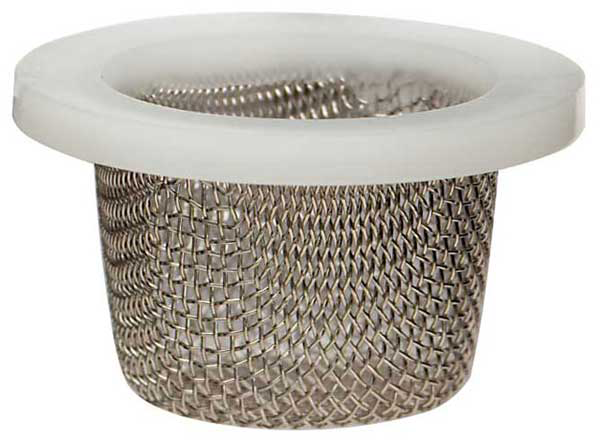 Filter mit selbstdichtendem Kunststoffrand 1/2" - Ø 18,5 x H 13,5 mm