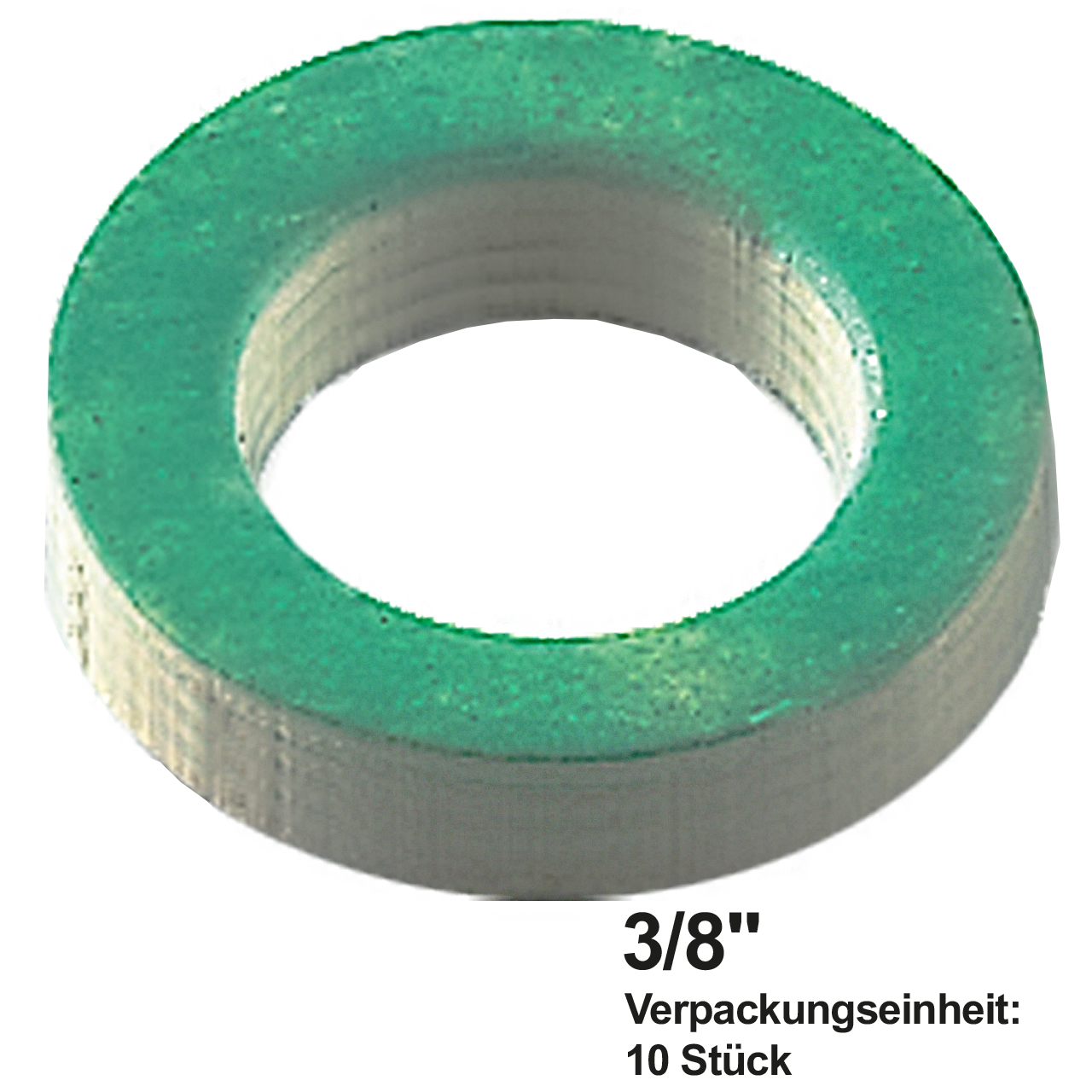 Flachdichtung hart 15 x 9 x 4 mm zu 3/8"