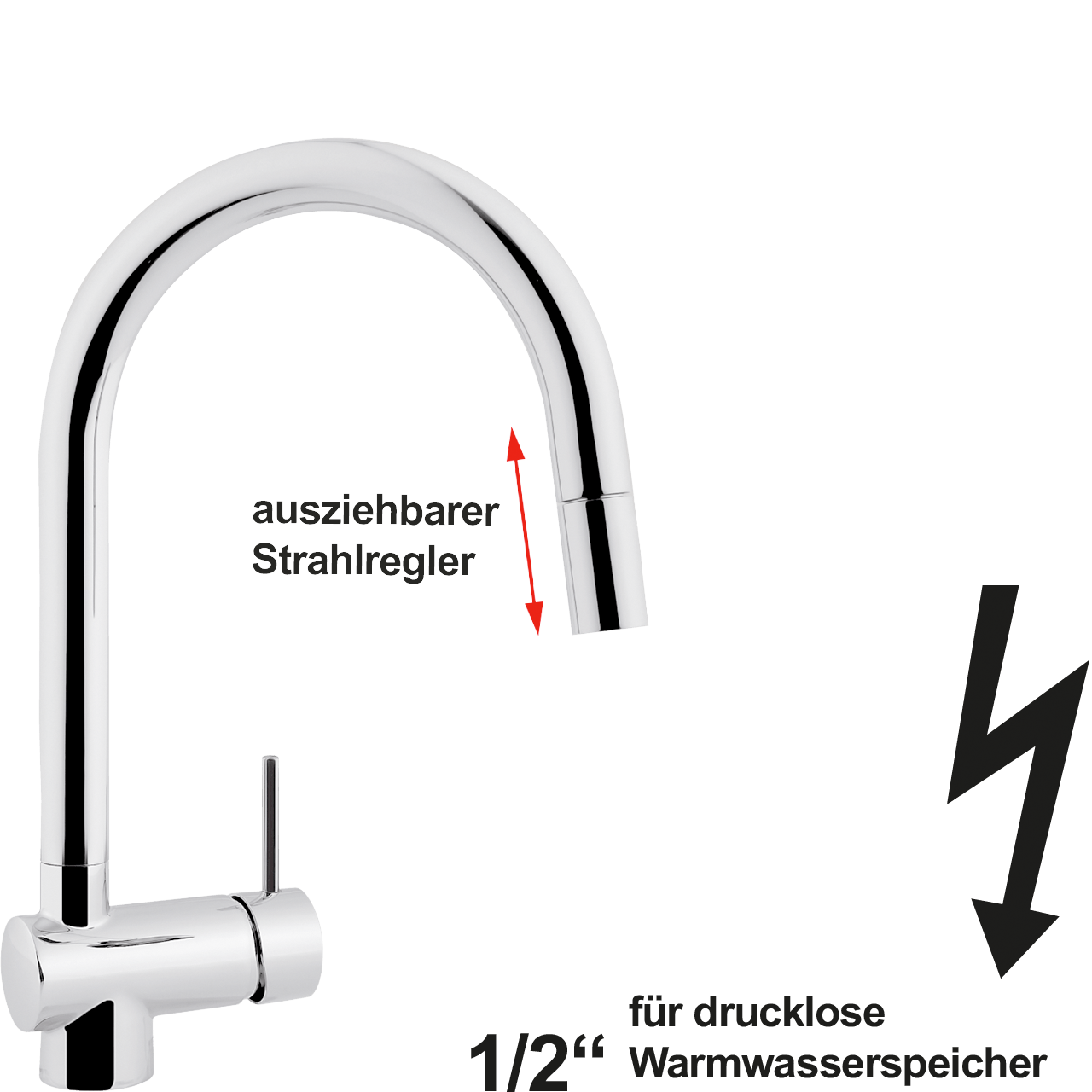 vita Spültischbatterie 1/2" ND