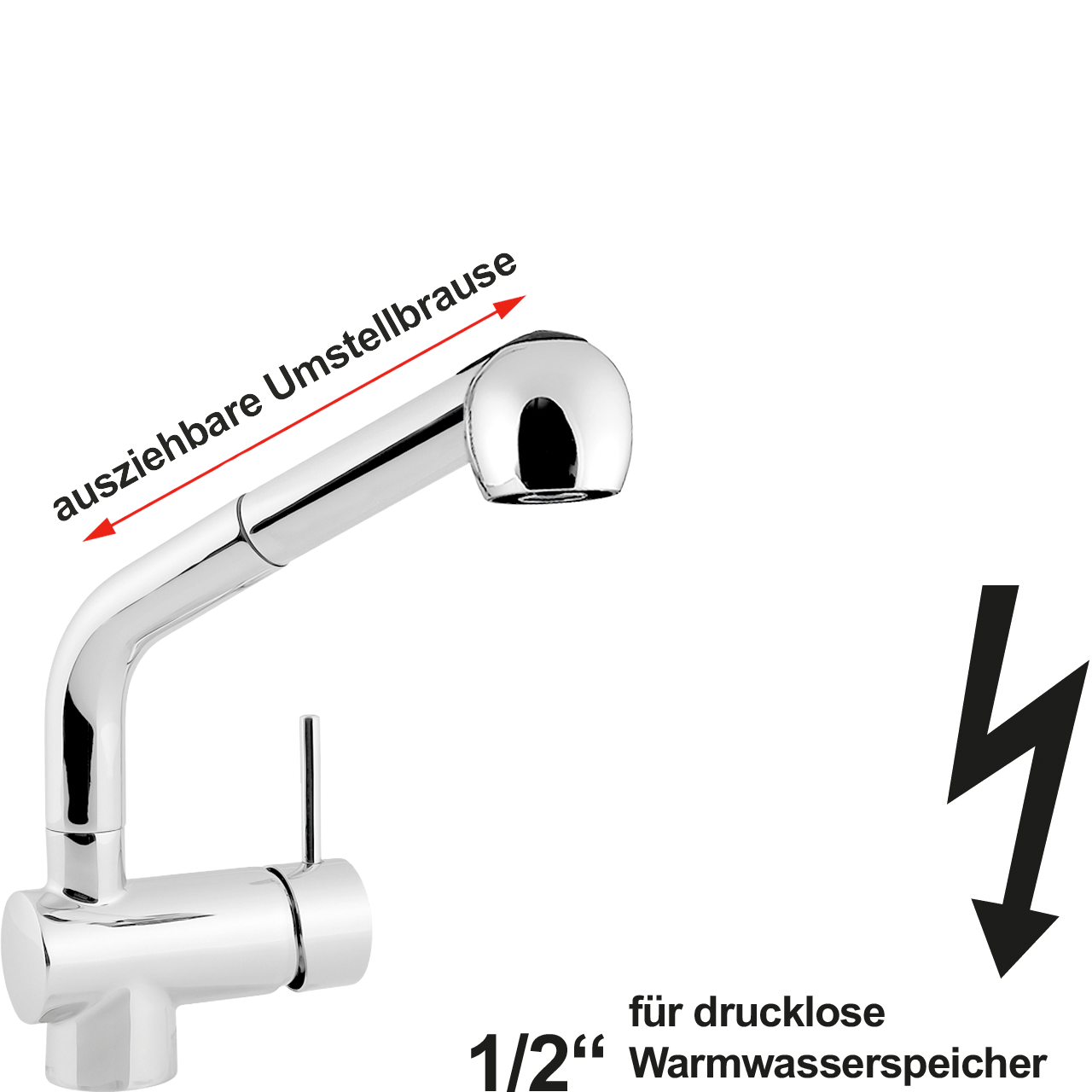 vita Spültischbatterie 1/2"