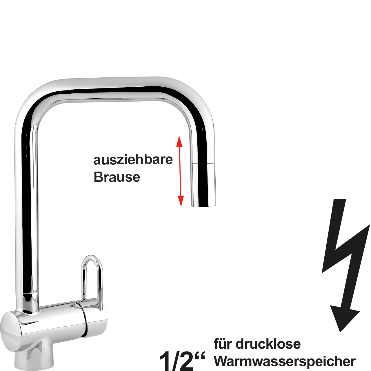 vita Spültischbatterie 1/2" ND