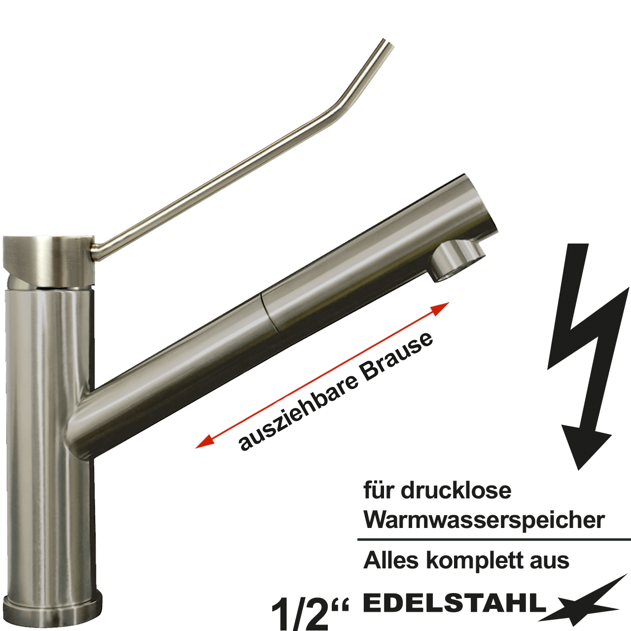 exis Spültischbatterie 1/2" ND