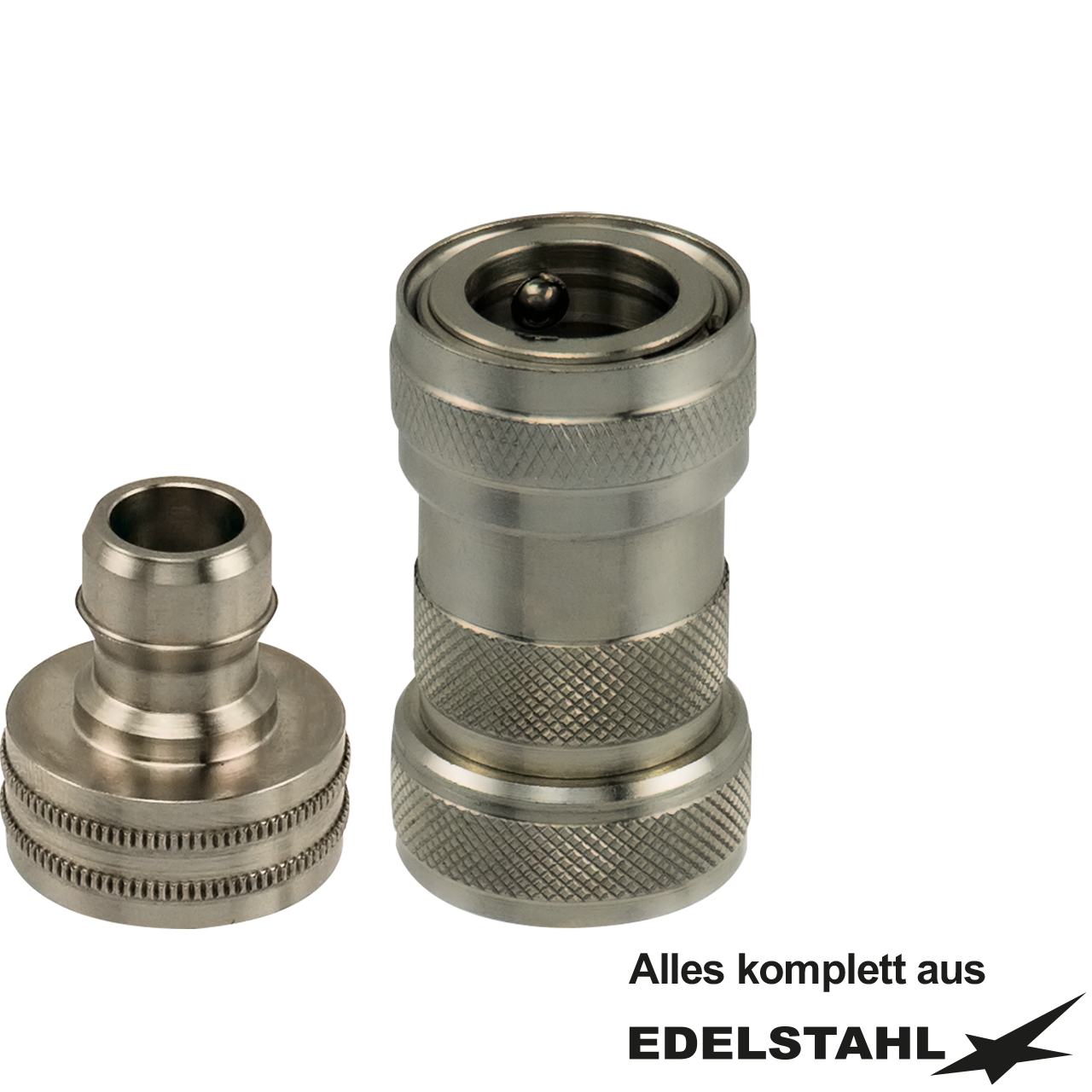 Kupplungsstecker 3/4" IG und Kupplungsdose 3/4" IG selbstschließend