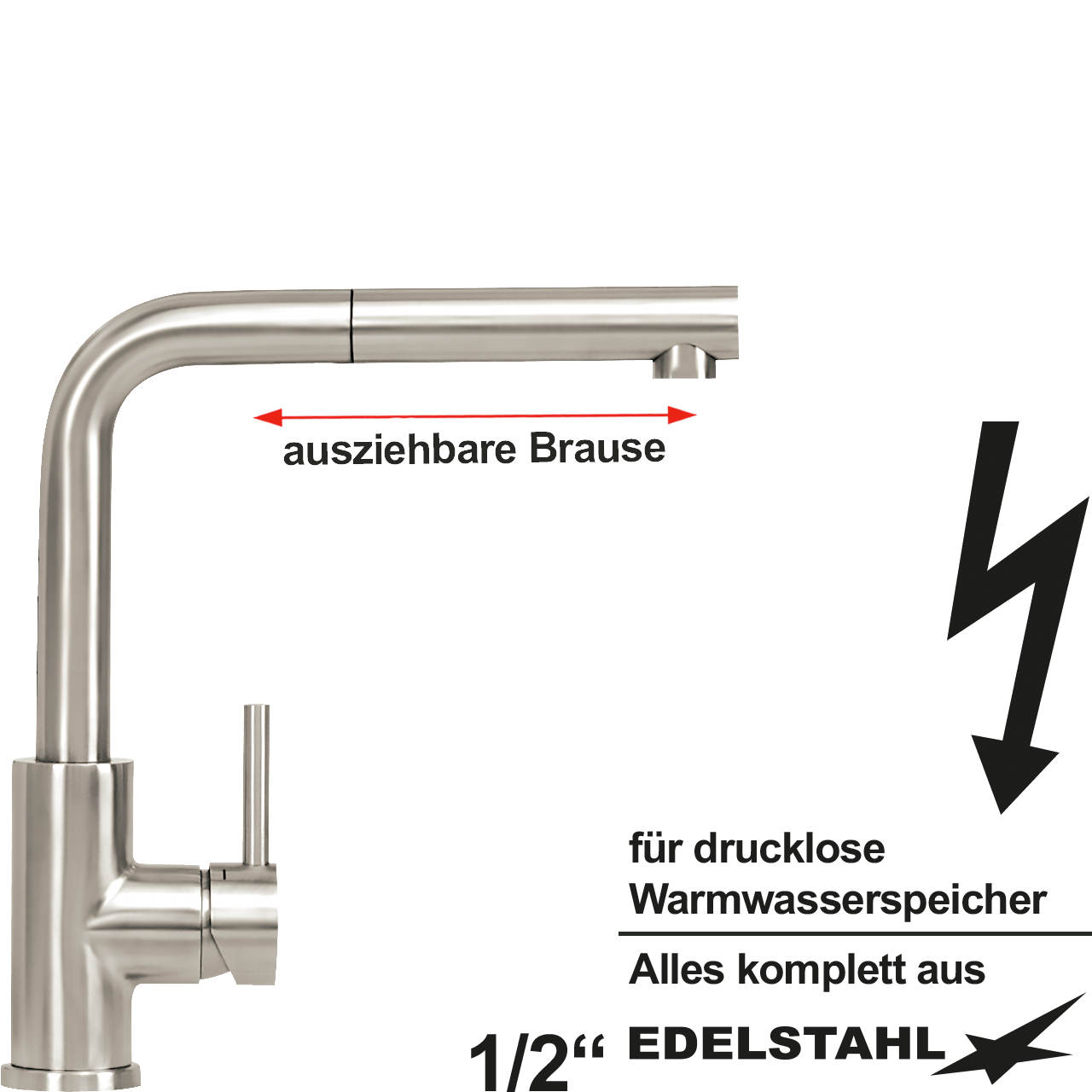 enox Spültischbatterie 1/2" ND