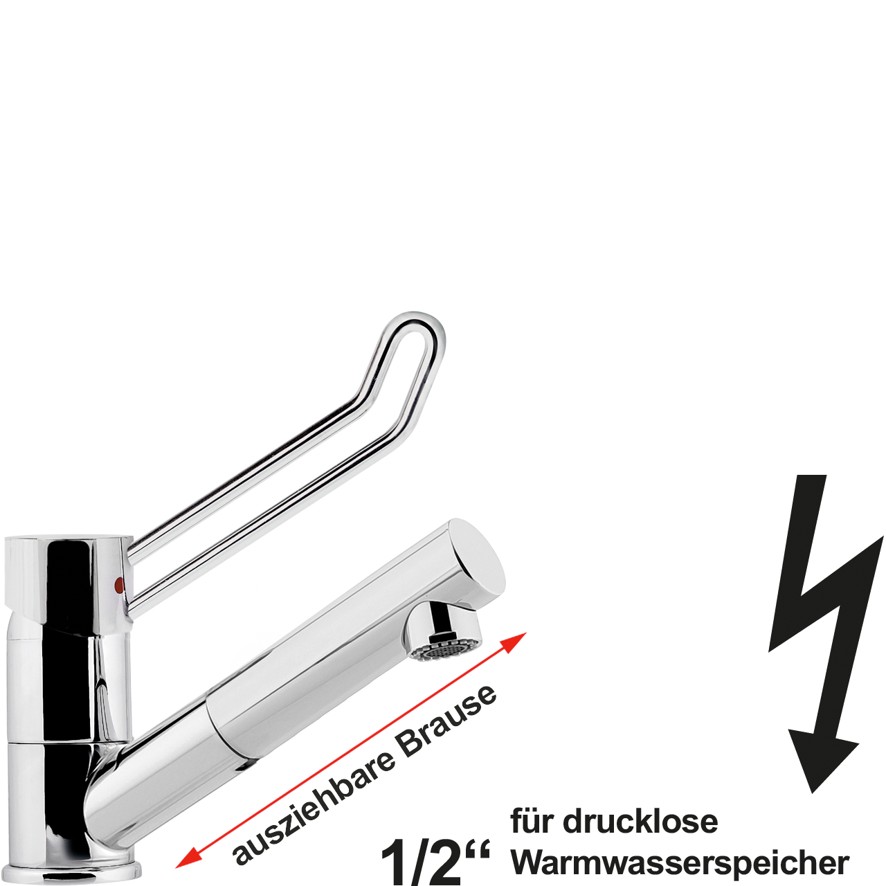 alix Spültischbatterie 1/2" ND