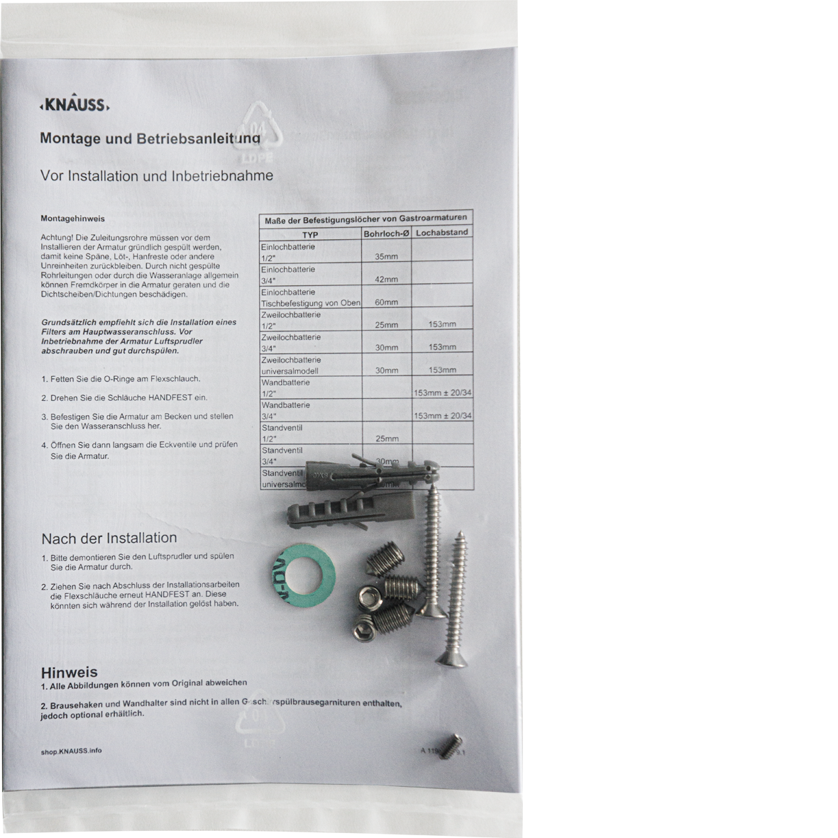 Schrauben-Set 11-tlg GBG