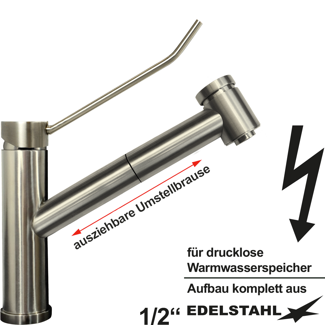 exis Spültischbatterie 1/2" ND