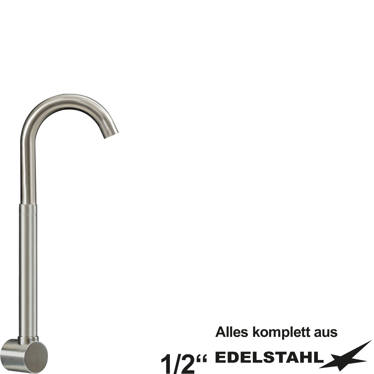 pro Wand-Rohrauslauf oben 1/2"