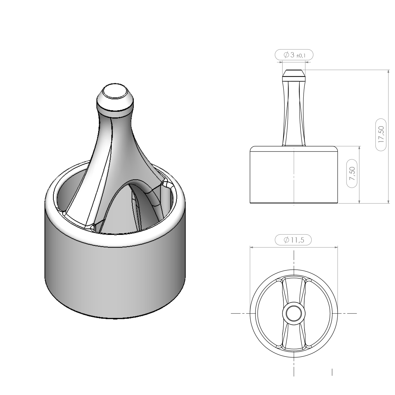 Rückflussverhinderer-Einsatz POM