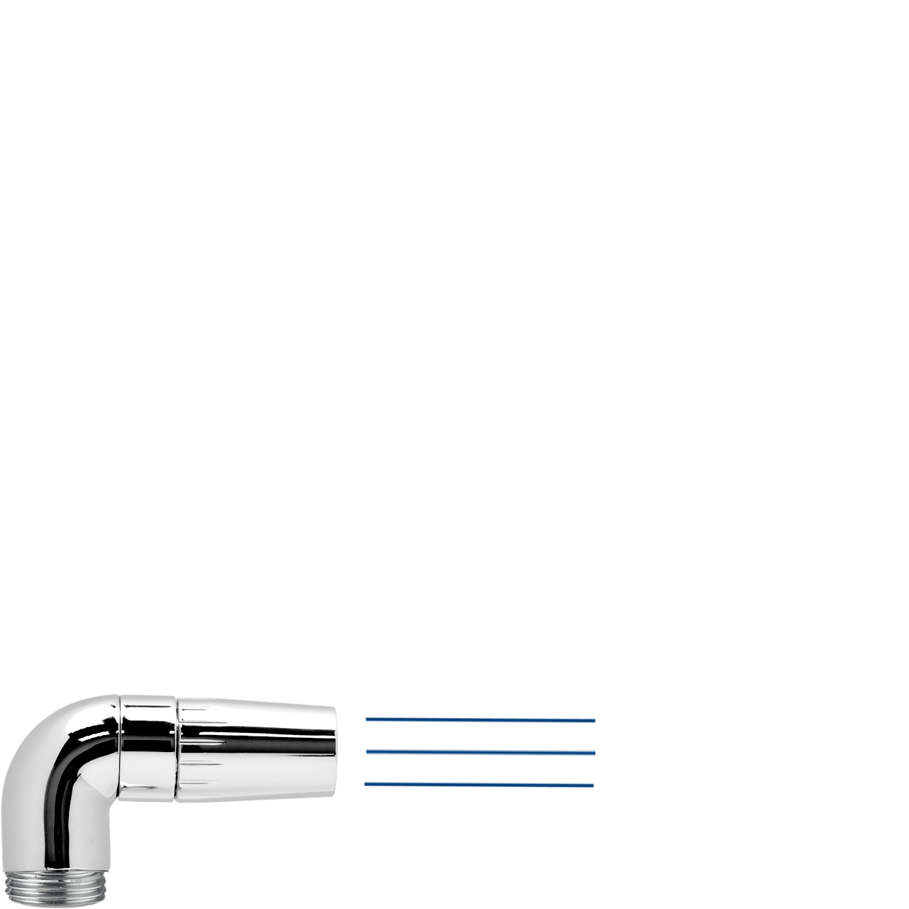 Verstellbare Strahldüse 90° 1/2"