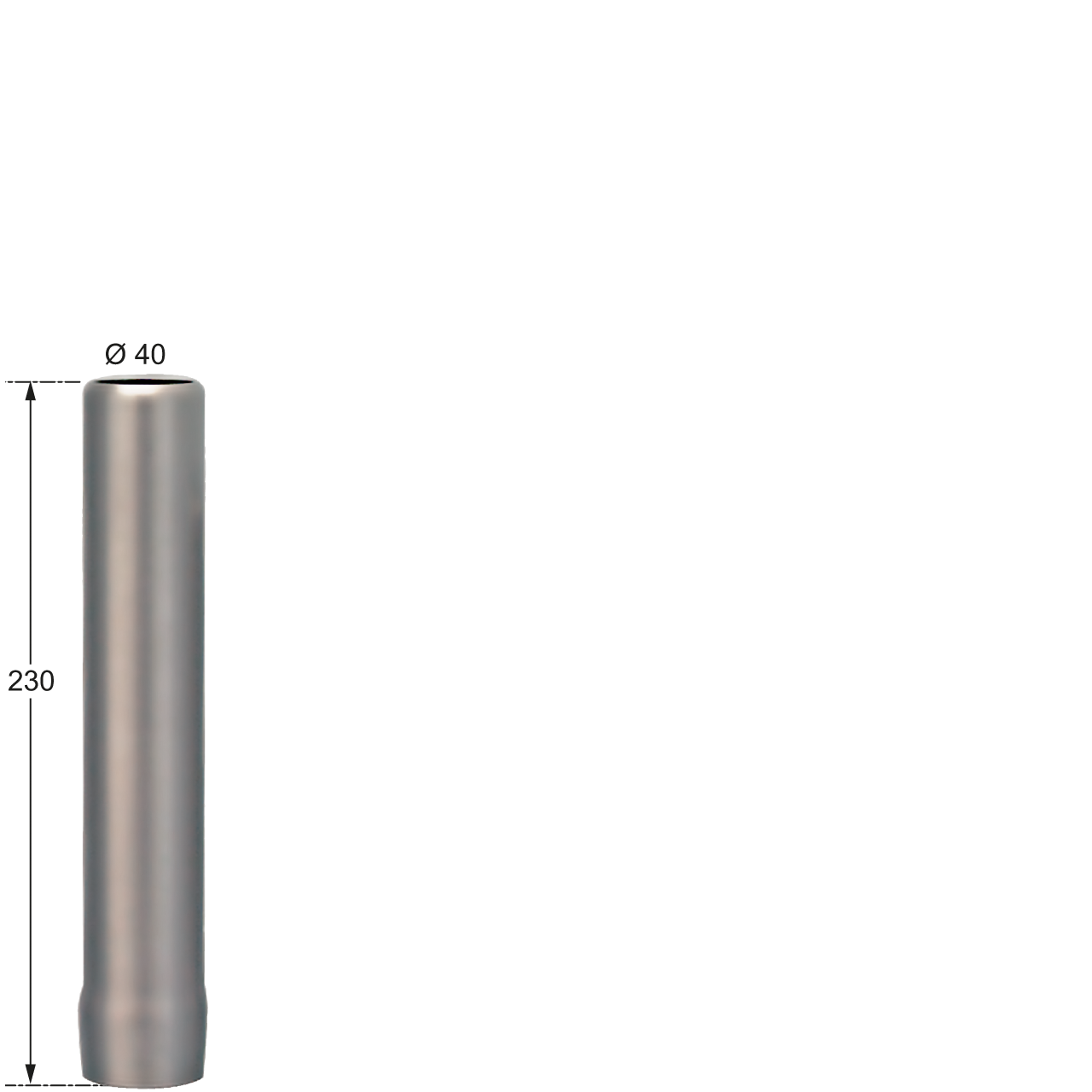 Standrohr Ø  40mm 230mm