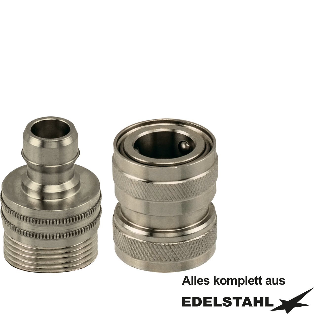 Kupplungsstecker 3/4" AG und Kupplungsdose 3/4" IG