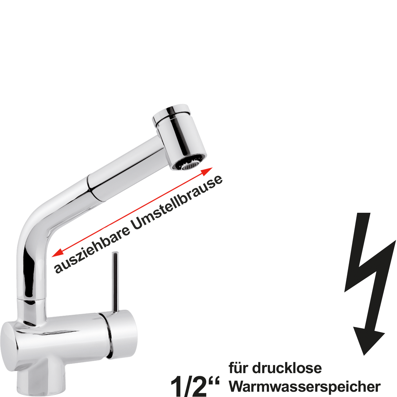 vita Spültischbatterie 1/2" ND