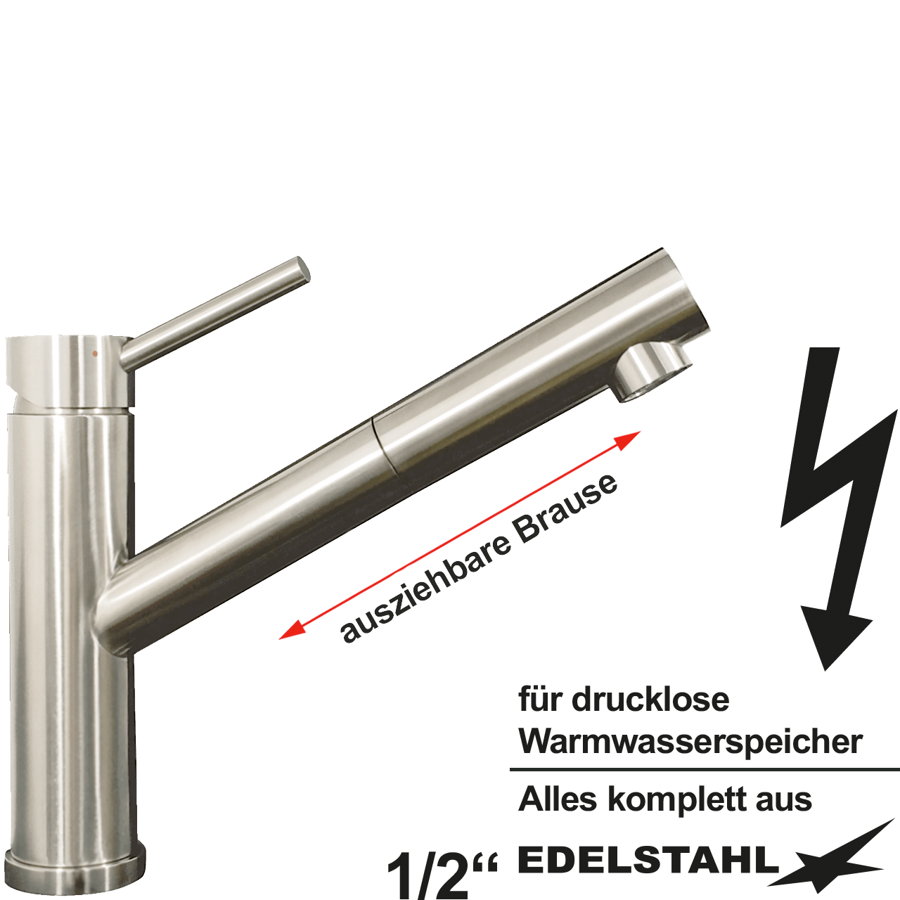 elix Spültischbatterie 1/2" ND