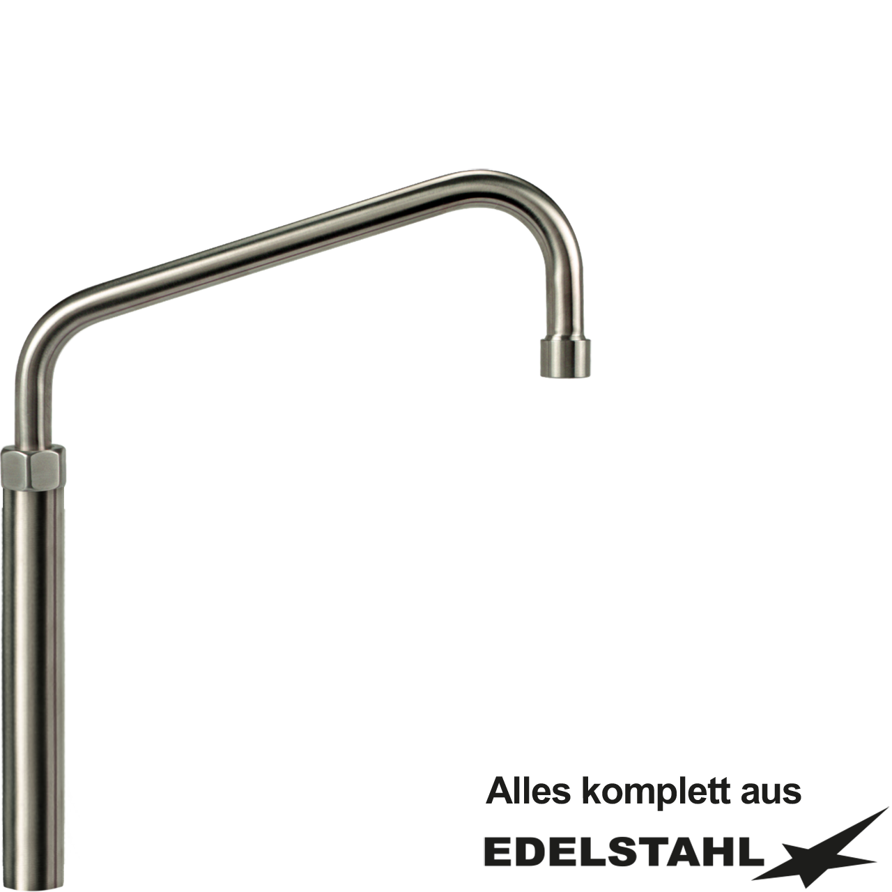 Auslauf HU Ø18 V2A mit Höhenverlängerung