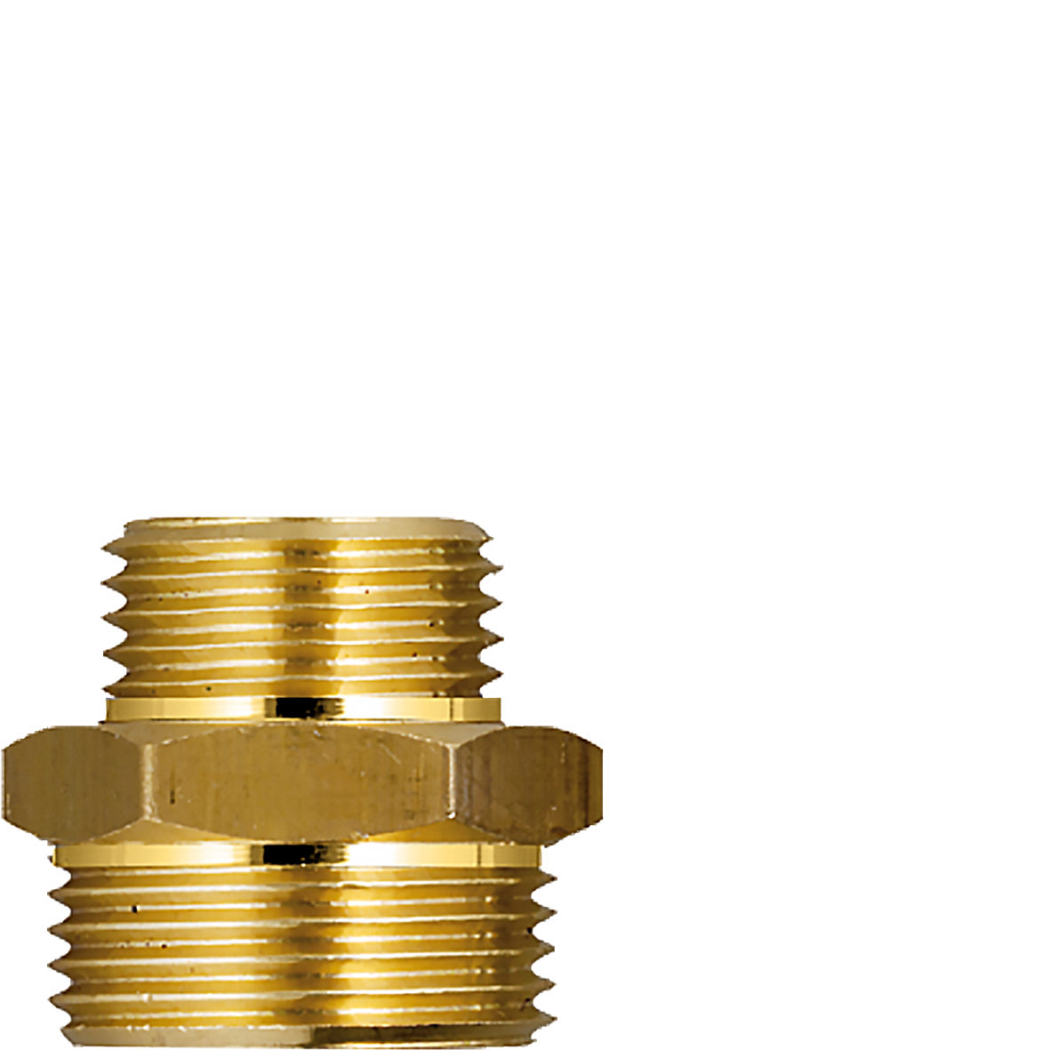 Gewindenippel 1/2" x 3/4" - SW 27 mm außen (AG x AG)