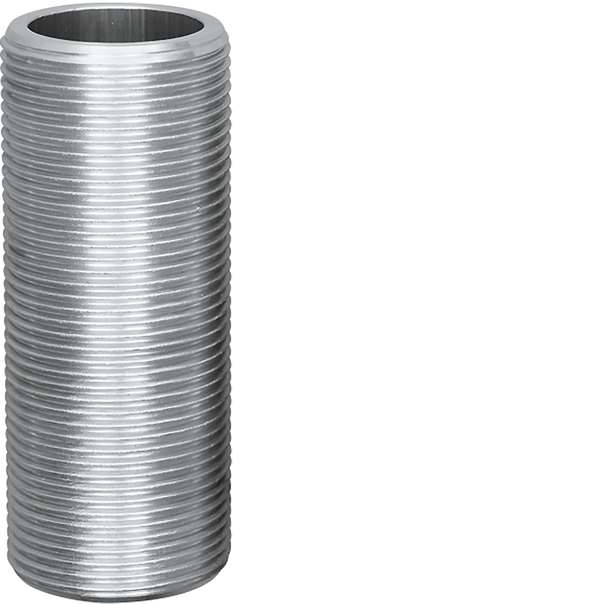 Gewindestutzen mit durchgeschnittenem Aussengewinde