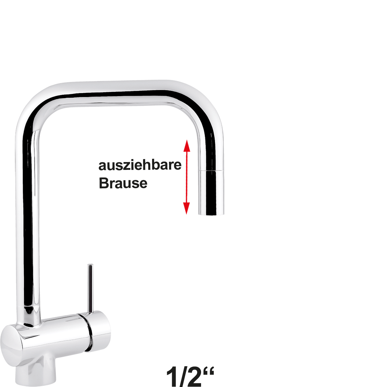 vita Spültischbatterie 1/2"