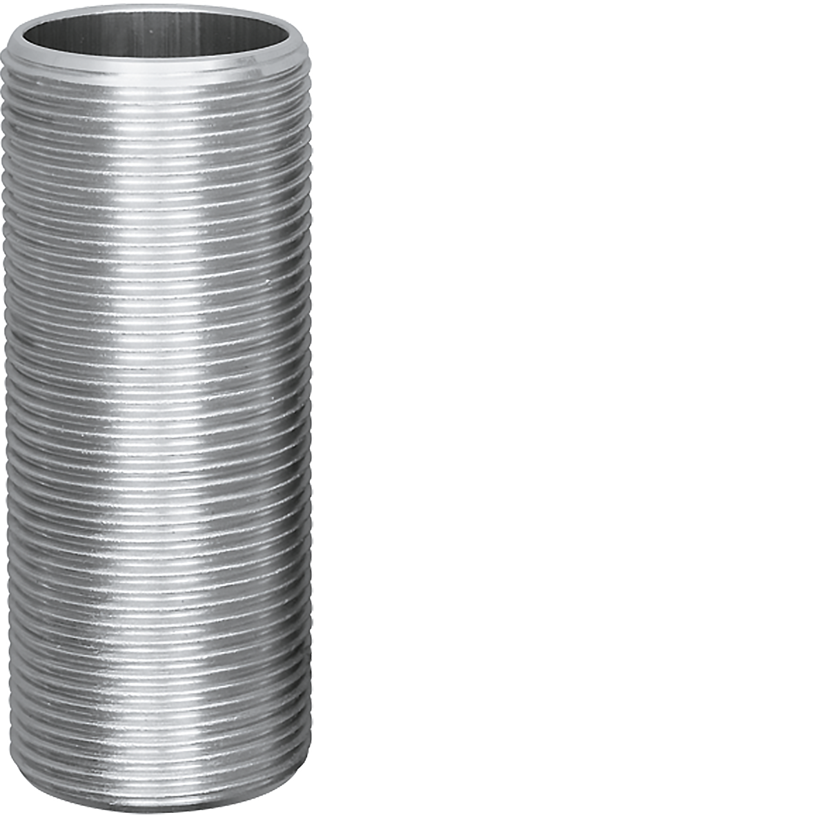 Gewindestutzen mit durchgeschnittenem Aussengewinde