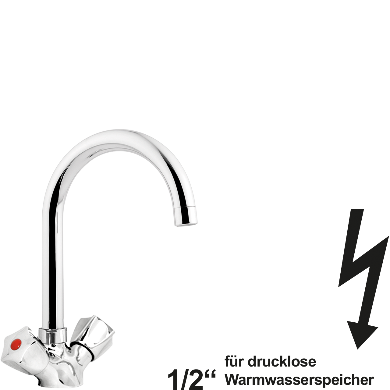 neon Waschtischbatterie 1/2" ND