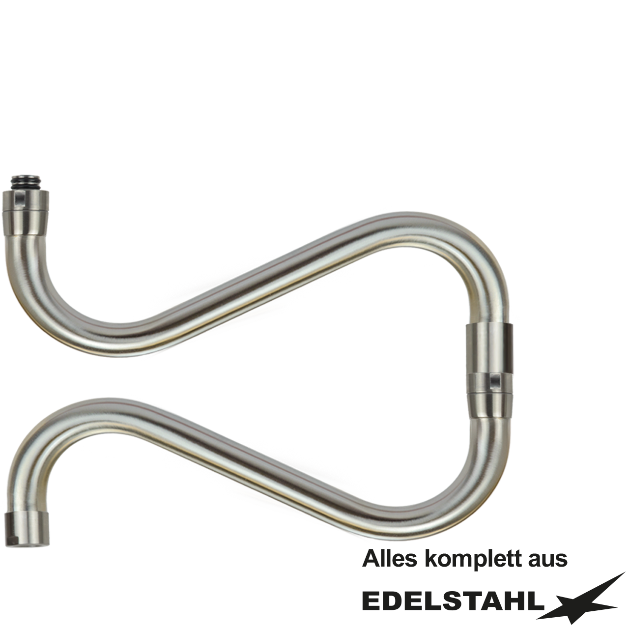 Doppelgelenk-Schwenkauslauf 360° Ø25 mm komplett aus Edelstahl