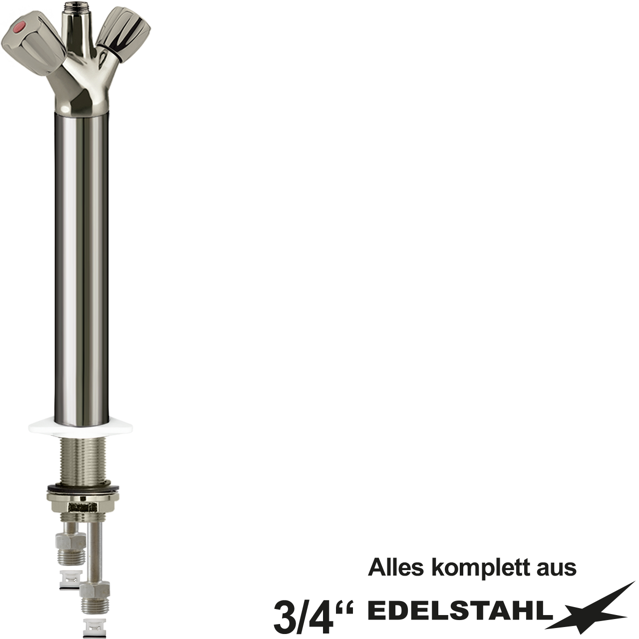 classic Einlochbatt.-körper 3/4" mit RV
