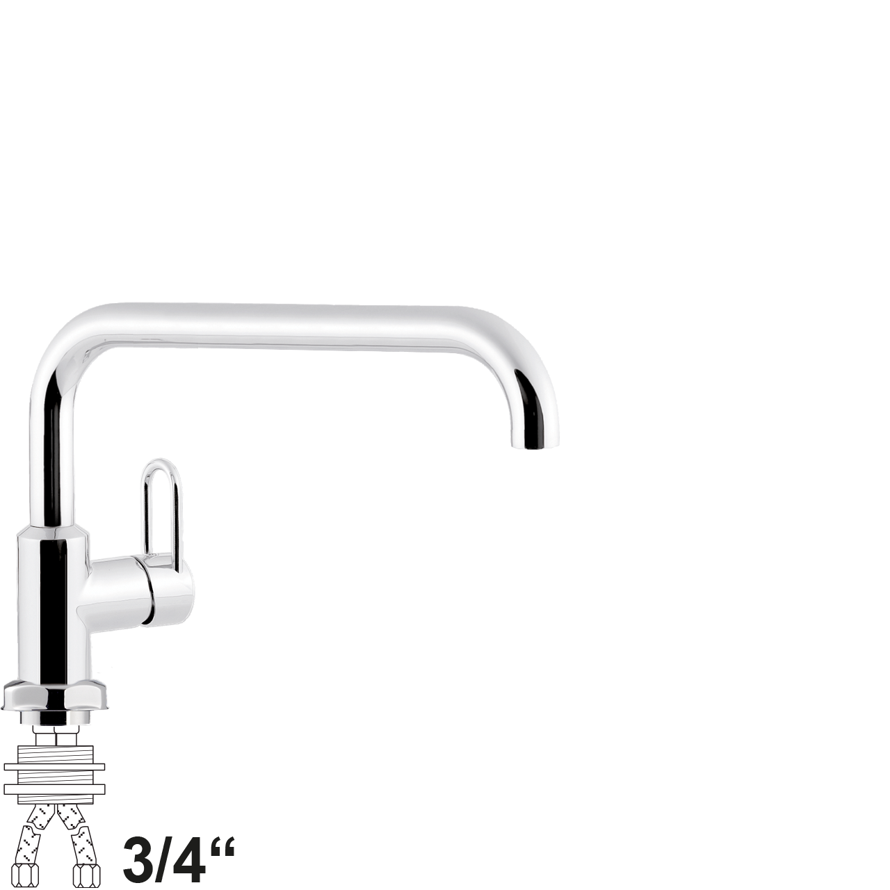 chief Einlochbatterie 3/4"