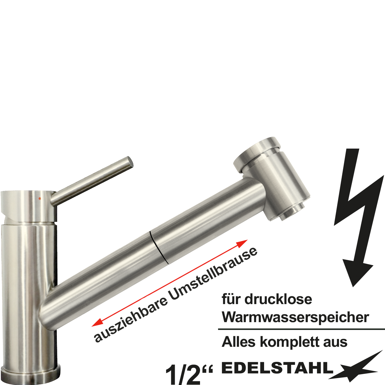 elix Spültischbatterie 1/2" ND