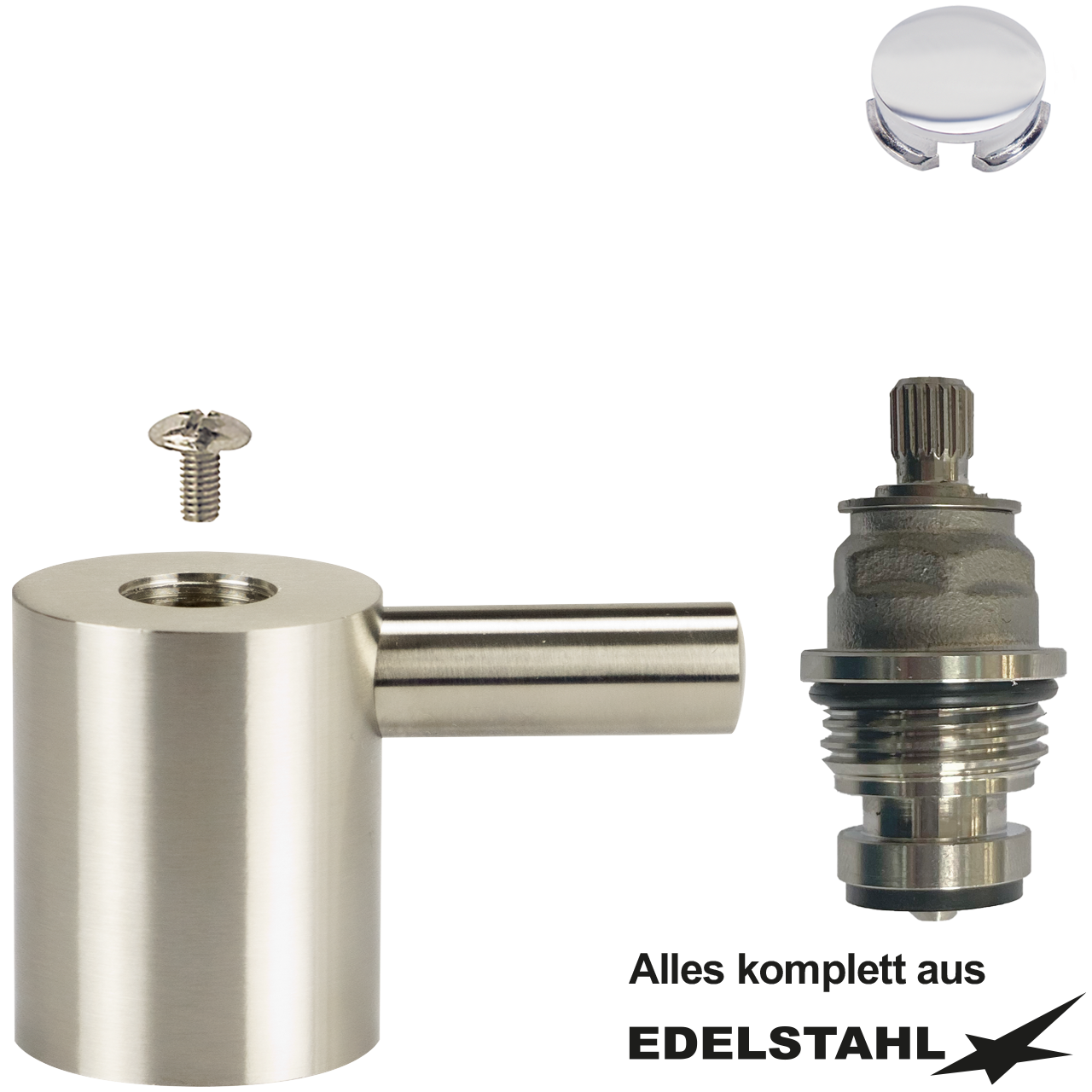 Fettkammeroberteil Set 1/2 Edelstahl"